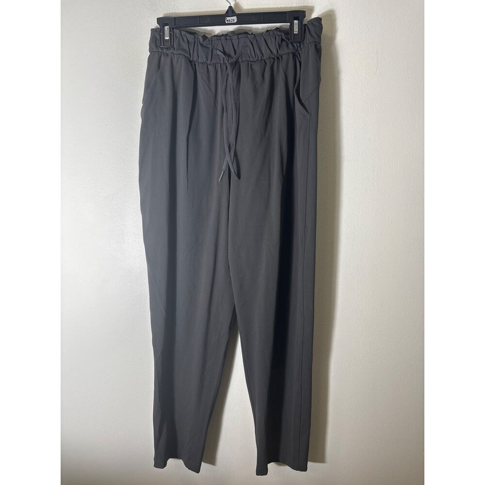 Lululemon Dark Gray Pull On Drawstring Pants Sz 8 - image 1